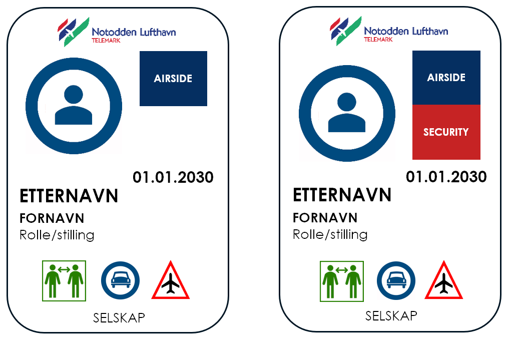 Illustrasjonsbilde adgangskort Notodden lufthavn